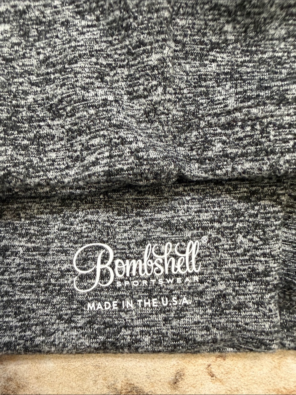 Bombshell Women’s Dark Gray Strappy Crop Tank Top - Picture 5 of 5